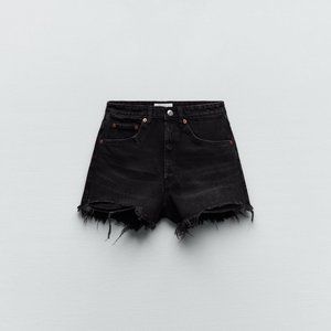 Zara High-Rise Denim Shorts